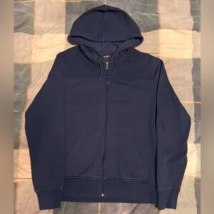 Large Michael Kors Dark Blue Zip-up Hoodie
